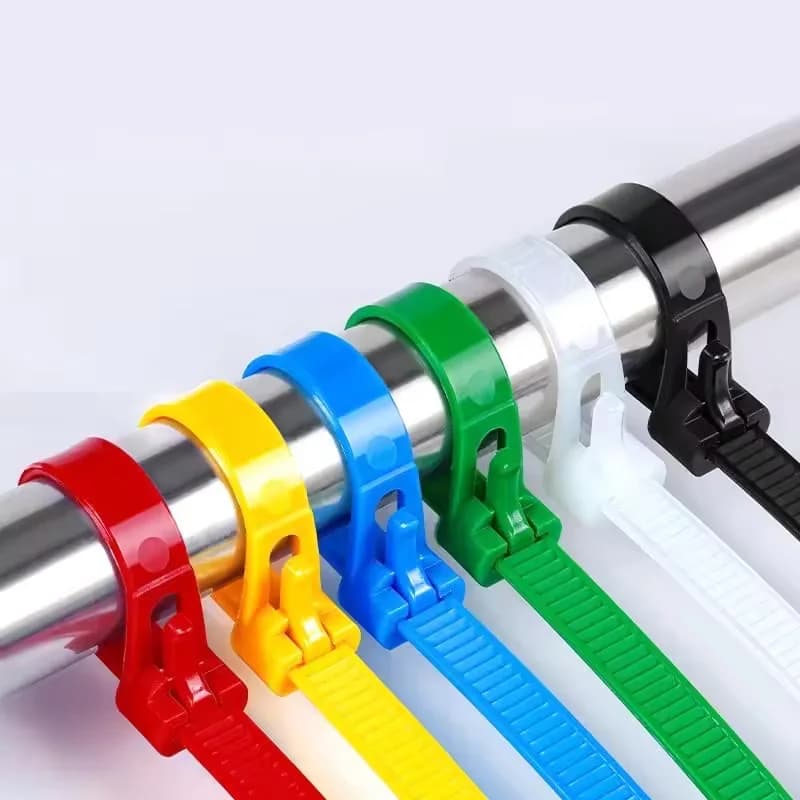 50/100pcs Reusable Nylon Cable Ties Cable Lock Loop Plastic Ties Removable, Recyclable, Adjust Loose Slipknot Plants Tie Wraps