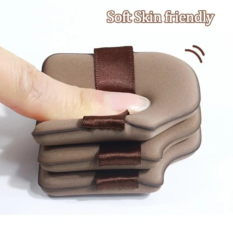 1/4/6 pz. Spugna Trucco Effetto Velluto Cioccolato, Applicatore Fondotinta Air Cushion, Puff per Cipria, Strumento Cosmetico