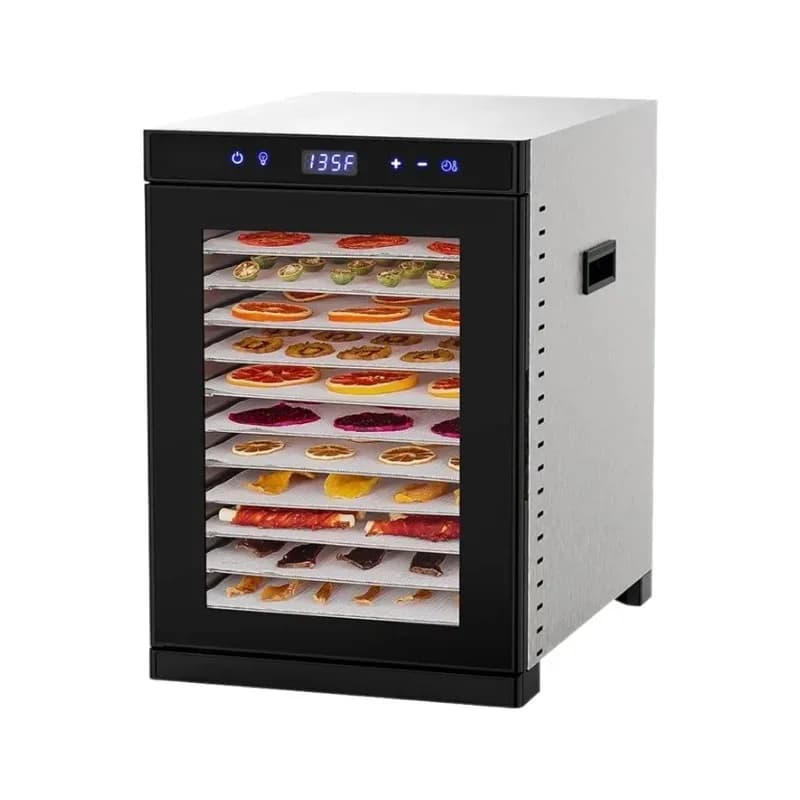 Macchina per frutta secca in acciaio inossidabile a 14 strati Disidratatore alimentare a doppio scopo per uso commerciale Frutta secca/ Verdura/carne