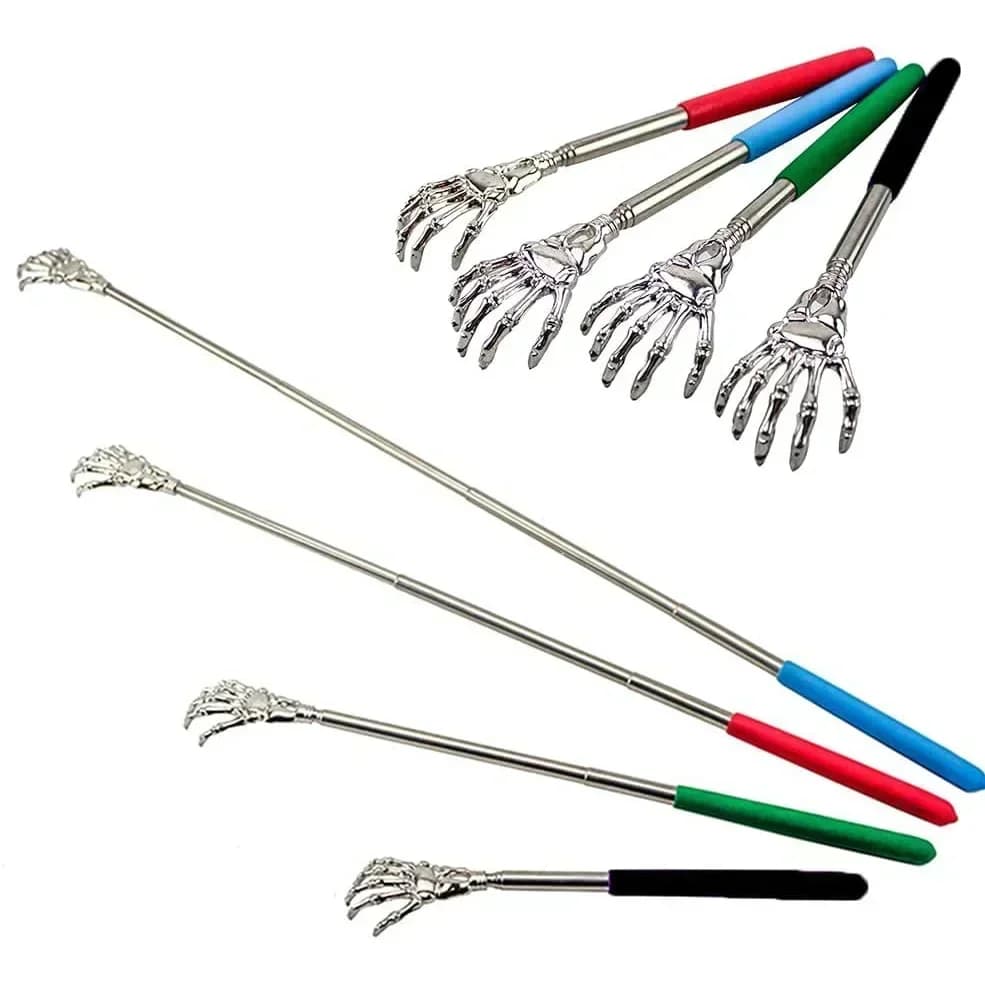 Massager Stainless Steel Back Scratcher Telescopic Scratching Extendable Itch Old Man Happy Health Products Hackle Handicrafts