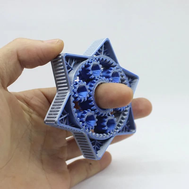 Sei punte Star Gear Mano Spinner Fidget Spinner Roller EDC Alleviare Lo Stress Giocattolo Spinning Top Punta Antistress Per I Bambini