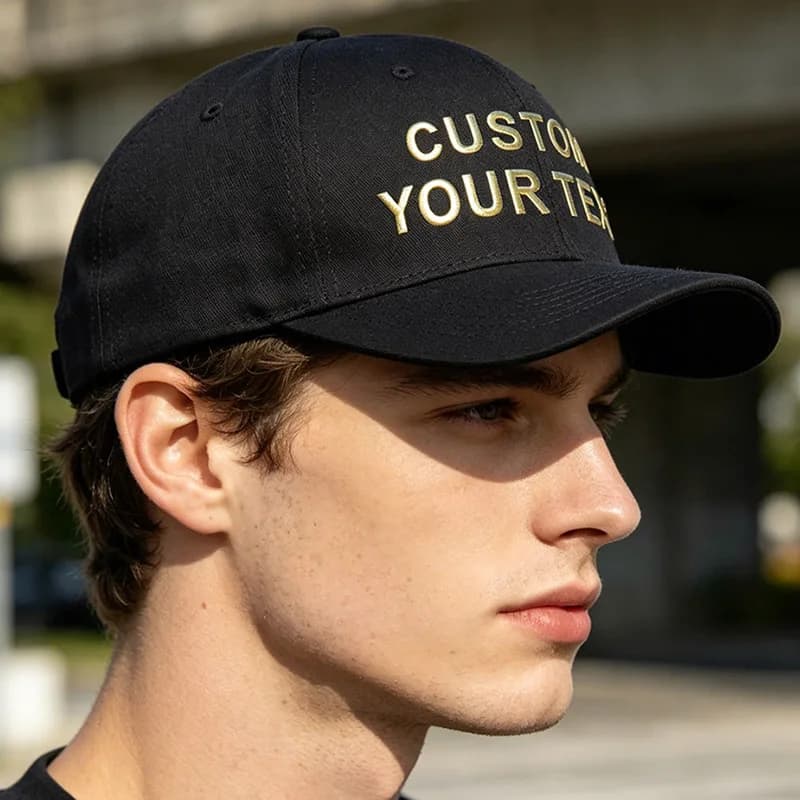 Custom 3d Text Hat Trucker Cap Men's and Women's Solid Color Sun Hats Outdoor Sports Snapbacks Fashion Dad Hat