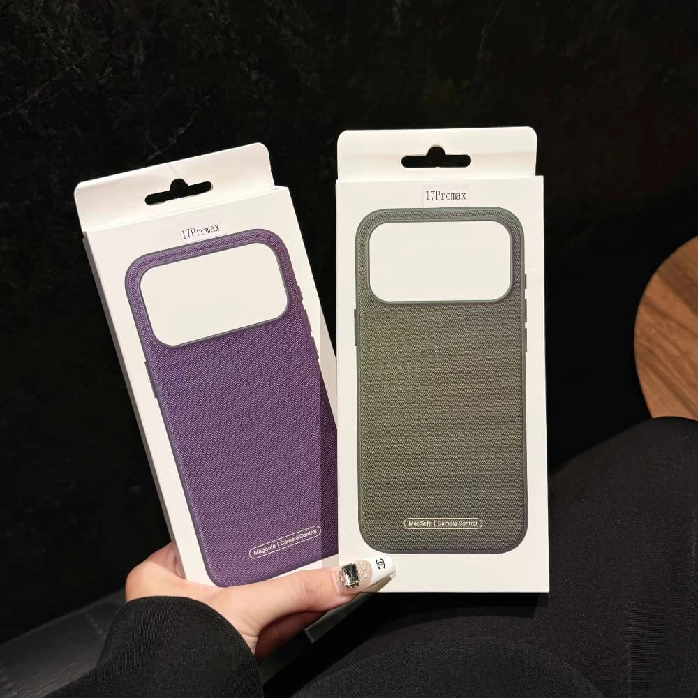 Luxury Technology Woven Phone Case For iPhone 17 16 15 14 13 Pro Max Air Original For Magsafe Magnetic Drop Protection Cover