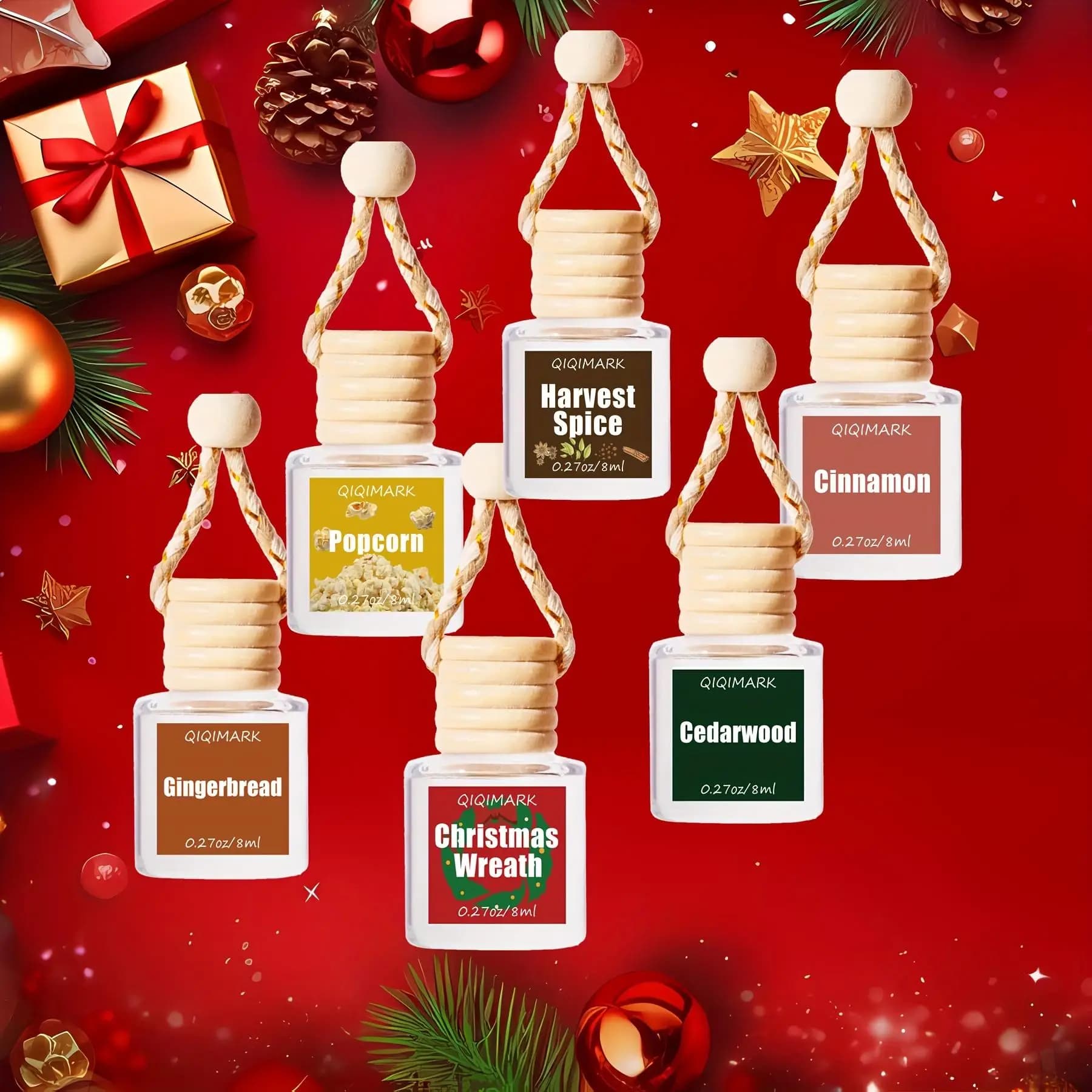 Diffuser of scented oils for long-lasting cars, portable essential oils, perfumes, aromatherapy, car deodorant, easy to use