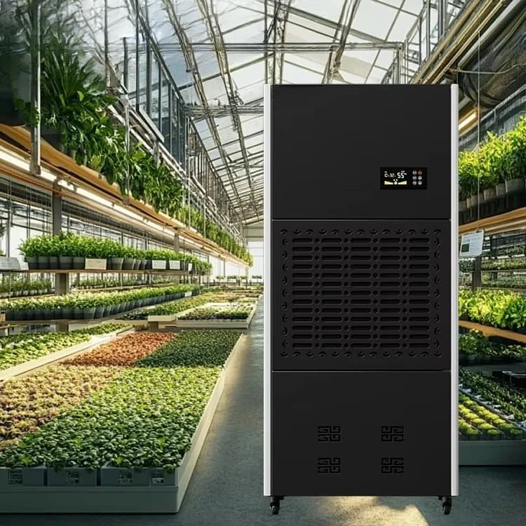 Deumidificatore Industriale ad Alta Potenza 3500W 180L/G con Sbrinamento Automatico e Controllo Intelligente per Serra