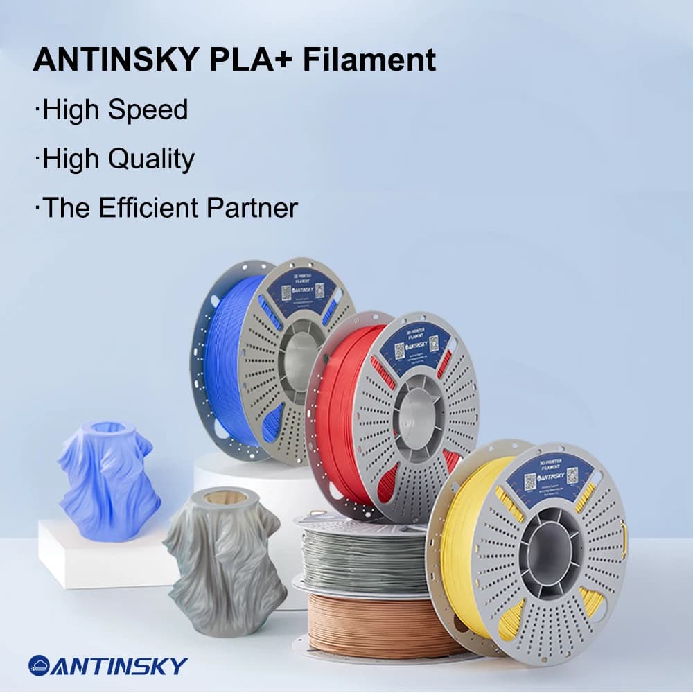Filamento Antinsky PLA+ V3 1.75mm 1KG Alta Resistenza Basso Ritiro Materiale di Consumo per Stampanti 3D PLA Plus