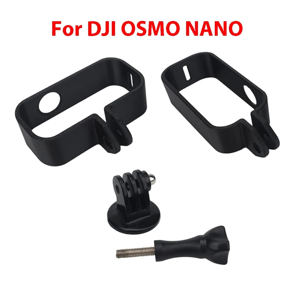 Per DJI OSMO NANO Telaio di estensione universale per fotocamera con pollice Adattatore per treppiede con montaggio orizzontale/verticale 2 in 1 e custodia protettiva