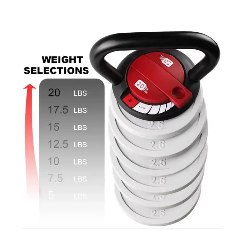 Home Training Equipment, Kettlebell Adjustable for Fitness, 20 to 40 Weight Lifting Set
