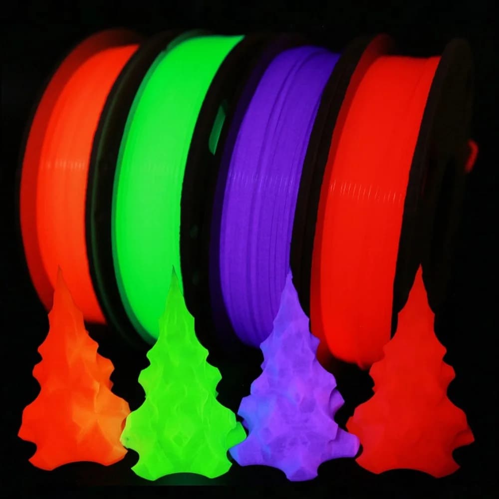 3D PLA Glow Printer Filament In The Dark 1,75 mm 1 kg 250 g Bright Filament PLA Blue Green Plastic Transparent for FDM Printer