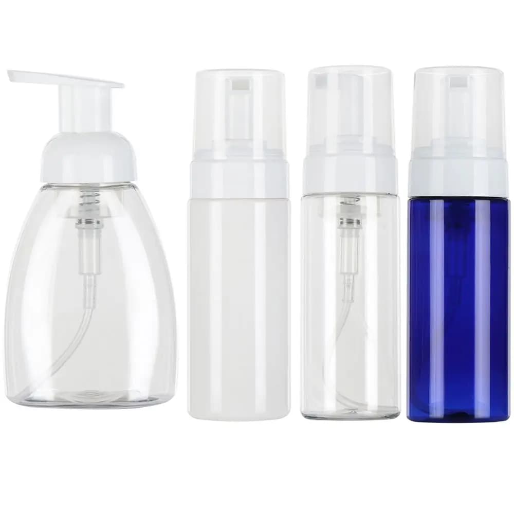 Dispenser di schiuma piccolo flaconi per pompa in plastica Mini flacone riutilizzabile di sapone vuoto per la pulizia dei viaggi confezione di cosmetici 50/100/250ML