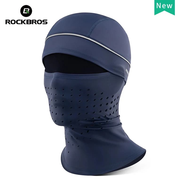 ROCKBROS Maschere per il viso da ciclismo estive in seta di ghiaccio Protezione solare anti-UV Bandana e sciarpa traspiranti per MTB/bici da strada e sport