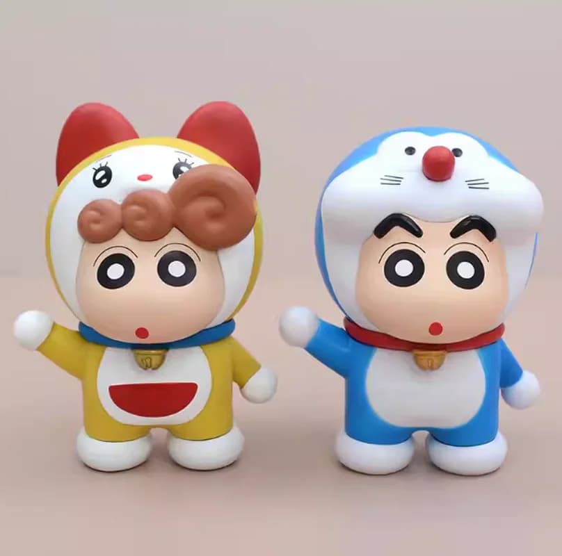 Nuova Action Figure Anime Xiaoxin Robot Cat in Stock, Decorazione Kawaii da Scrivania, Regalo Sorpresa Perfetto per i Fan