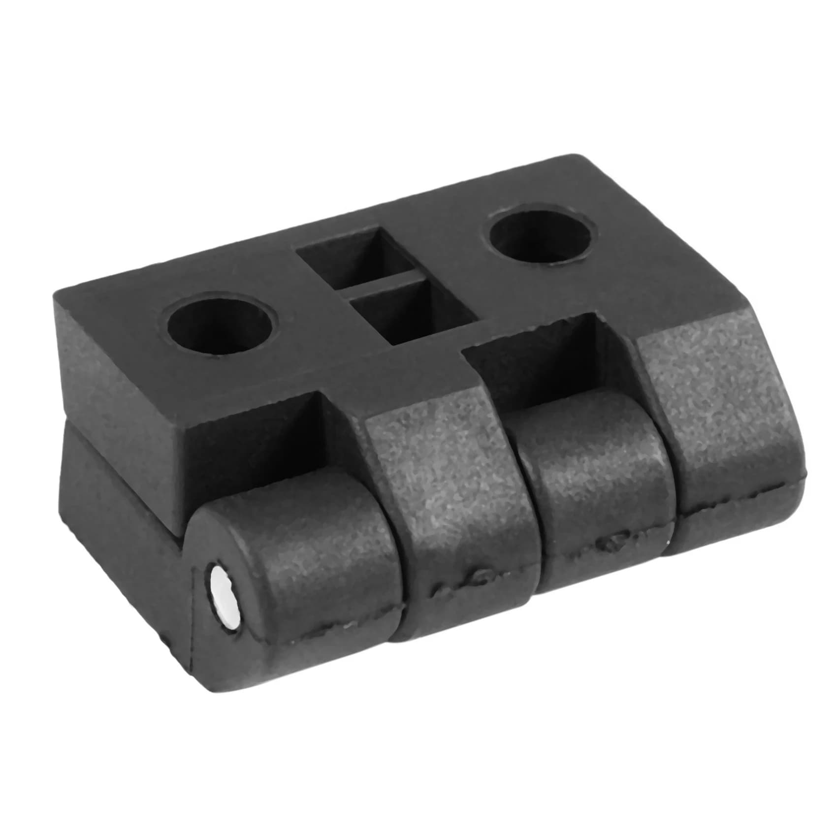 NUOVO - Set di 4 Cerniere in Plastica per Armadietti 63mm x 50mm, Cerniere per Porte Nere