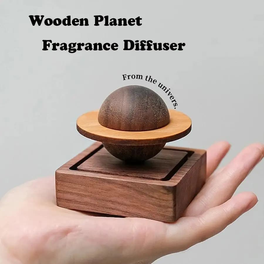 Diffusore di Aromi in Legno Senza Oli Essenziali, a Forma di Giove, Decorazione per la Casa, Purificatore d'Aria, Regalo per Amici, Essenziale per Dormitori