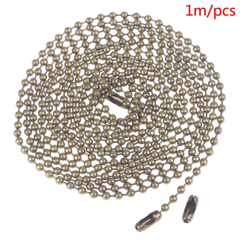 Lampada da scrivania in rame per uso domestico da 100 cm Catena per ventilatore a soffitto Sostituisci la catena dell'interruttore della lampada della luce del ventilatore a soffitto Accessori per l'illuminazione fai-da-te