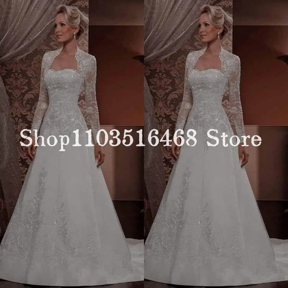 Vintage Victorian Wedding Dresses White Lace Appliques Long Sleeve Medieval Bridal Gowns Custom Formal Occasion abendkleider