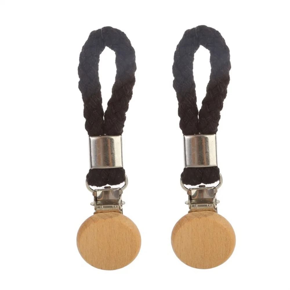 2 clip di stoccaggio in metallo con corda intrecciata, clip per asciugamani da bagno multifunzionale senza trapano, resistente all'usura, salvaspazio