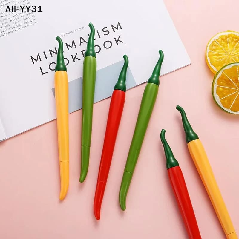 【ZYAH】5 Pezzi Penne Gel Simulate Serie Cayenne, Carine, per Ufficio e Scuola, Penne per Scrittura Creativa per Bambini