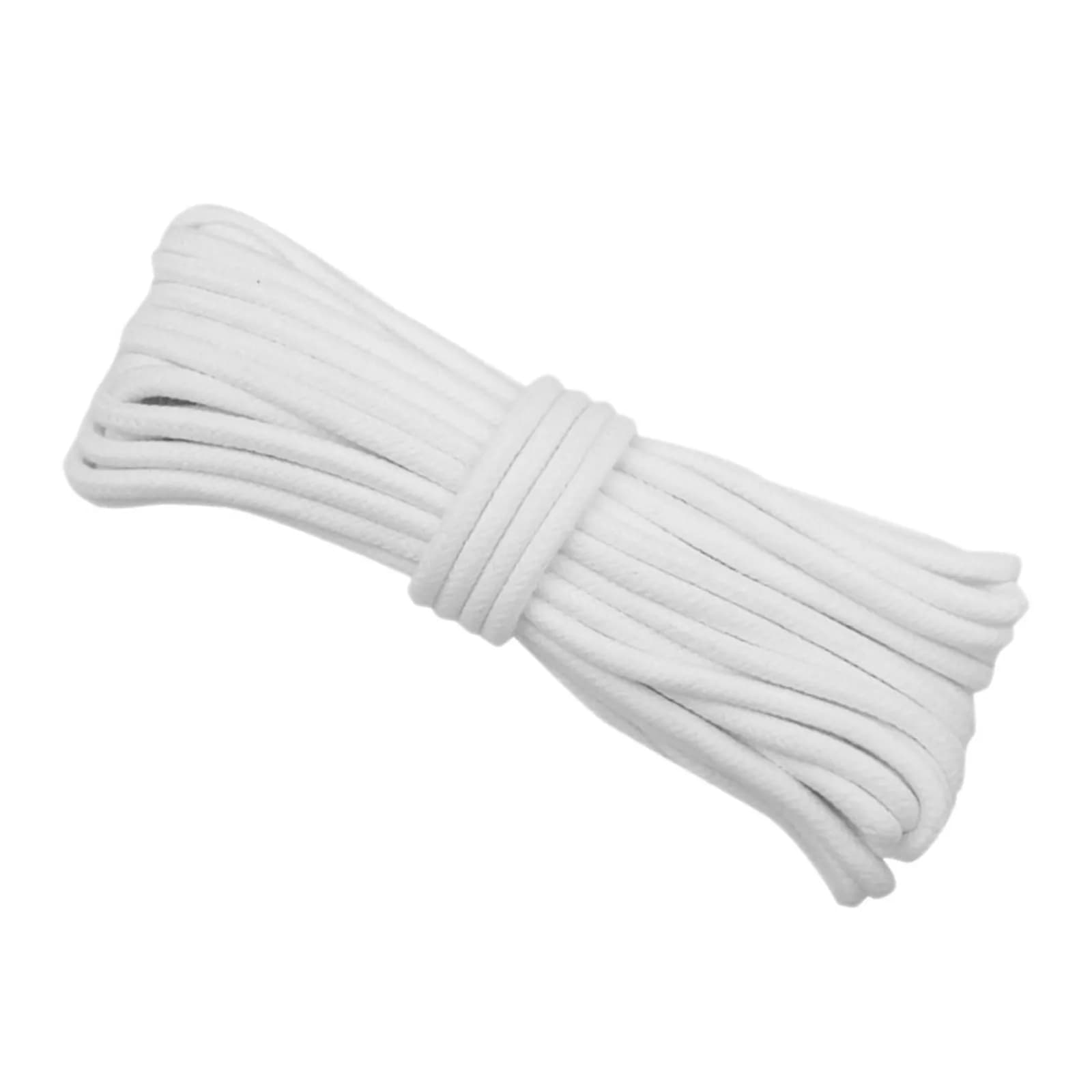 Sistema di irrigazione a goccia automatico con corda in cotone bianca intrecciata autoassorbente per piante in vaso da interno e balcone