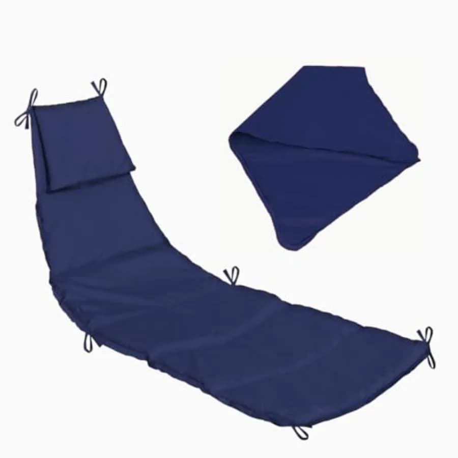 Cuscino e Tettuccio di Ricambio per Chaise Longue da Esterno, per Mobili da Giardino, Sedia Sospesa, Amaca, Resistente al Sole e Traspirante