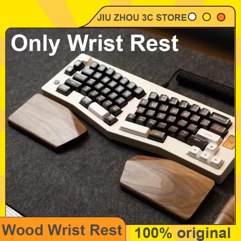Wspider Poggiapolsi in Noce 5D 75% Alice Tastiera Mani Divise Supporto Polso Guard Pad Tappetino da Polso in Legno Massello Tastiera Personalizzata Regali