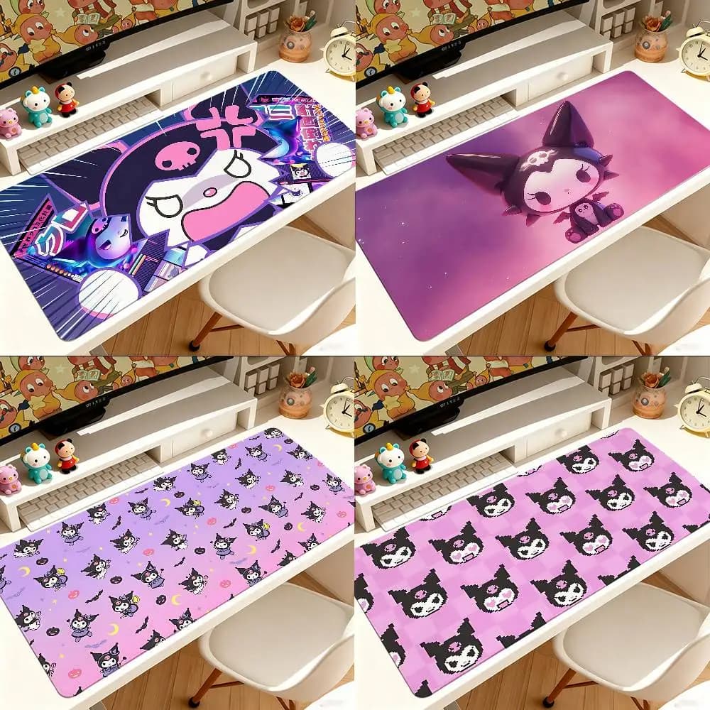Cute K-Kuromis Mouse Pad Computer Mat Deskpad Laptop Keyboard Mat Office Large Landscape Mousepad