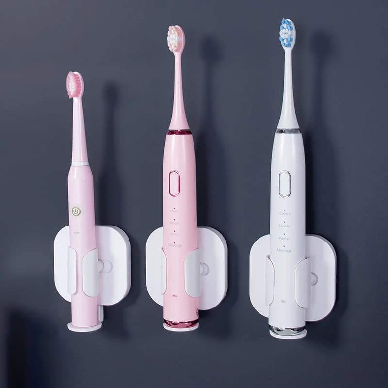 Portaoggetti per spazzolino per capelli Organizzatore a parete senza punzonatura Porta spazzolino elettrico per bagno Portaoggetti