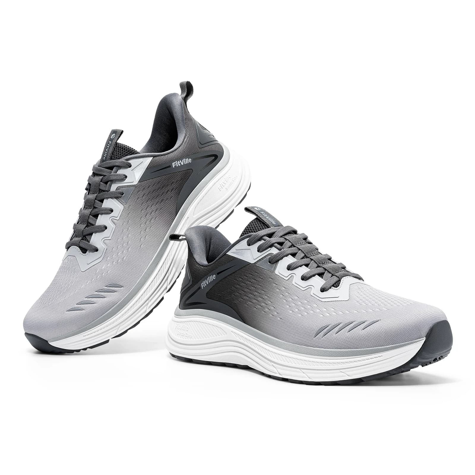 FitVille Extra Wide Men'S Sneakers Max Cushion Breathable Athletic Running Shoes Gym Workout Cross Training Sports Shoes