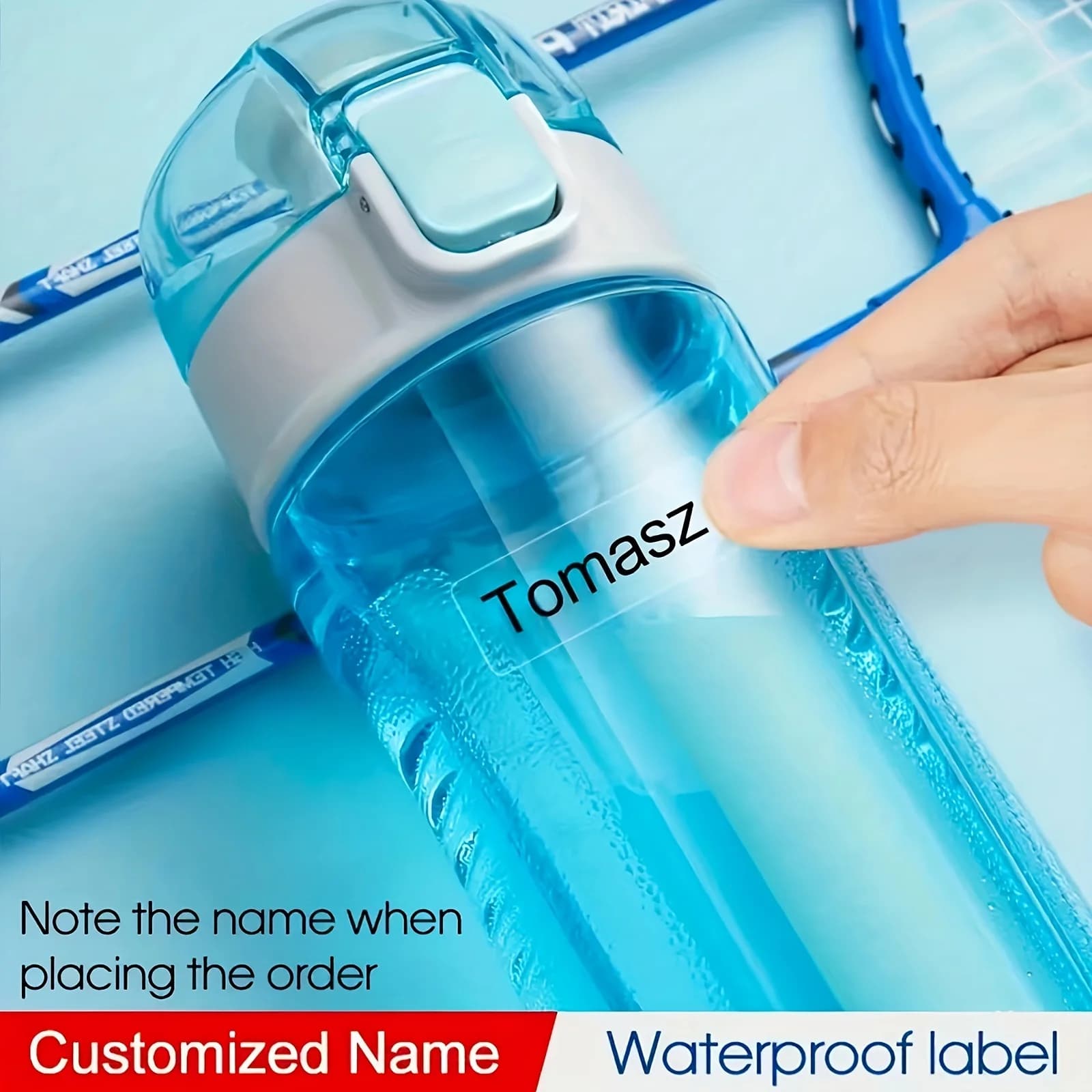 Personalized Label Stickers - Custom Name Stickers for Water Bottles, Cups, and Children's Stationery Transparent&Waterproof