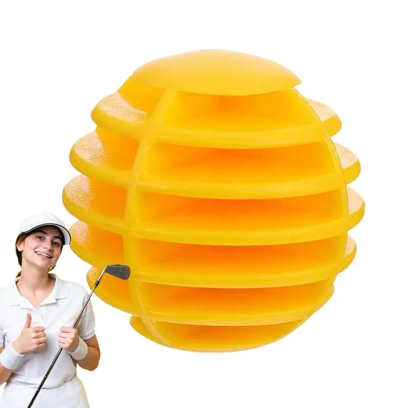 Palline da golf in schiuma Palline da allenamento per golf a strisce cave 42 mm Accessori colorati per l'allenamento per la pratica dell'oscillazione del campo di guida al coperto