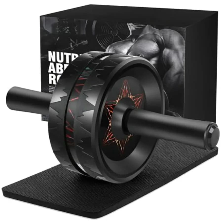 AB Roller Wheel - Ab Roller for Abdominal Workout and Core Strength Training, Portable Ab Wheel Roller Exercise for Men Women F