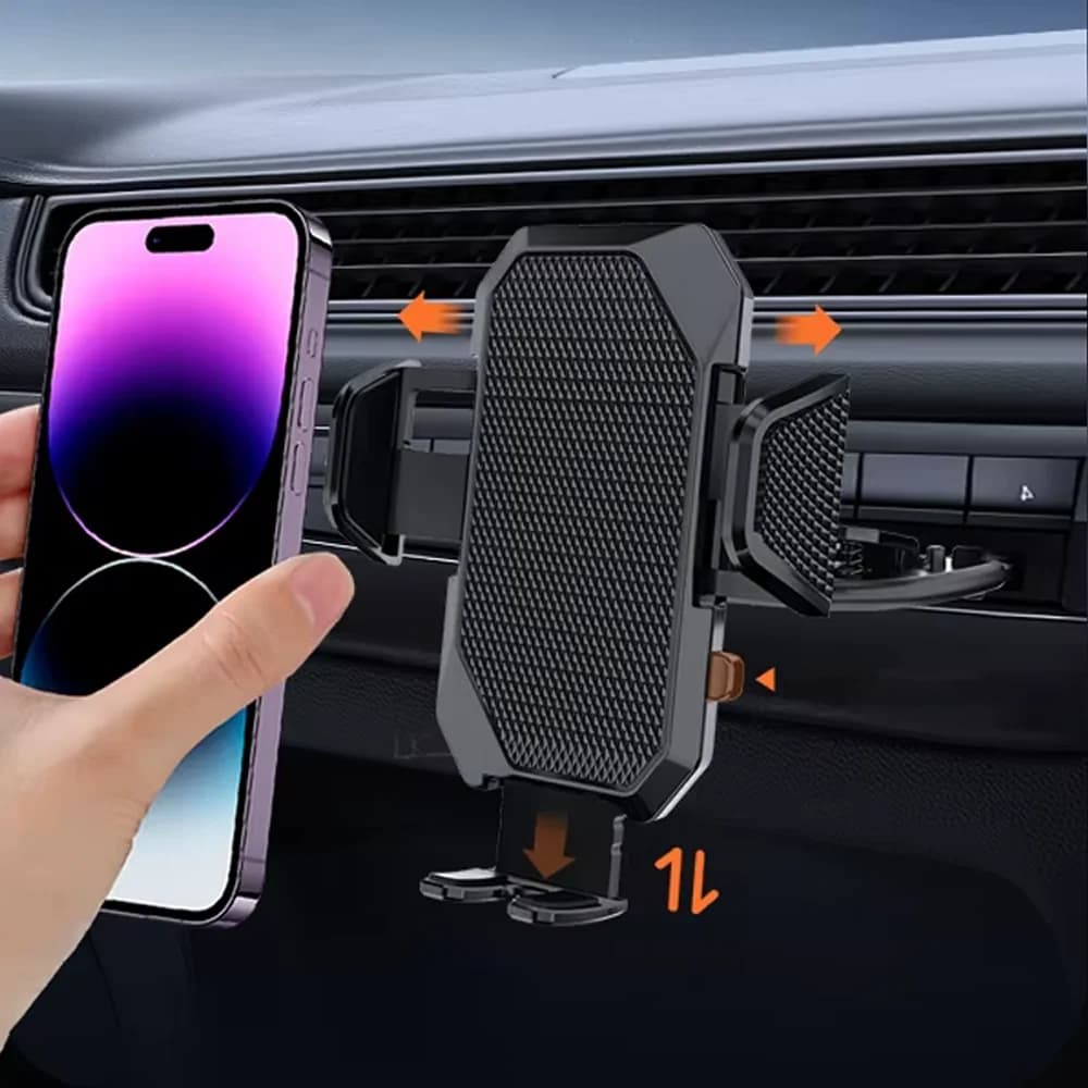 Nuovo supporto per telefono cellulare per auto Commercio elettronico transfrontaliero Presse Porta slot per CD Blocco automatico Supporto per telefono cellulare Supporto per navigazione per auto