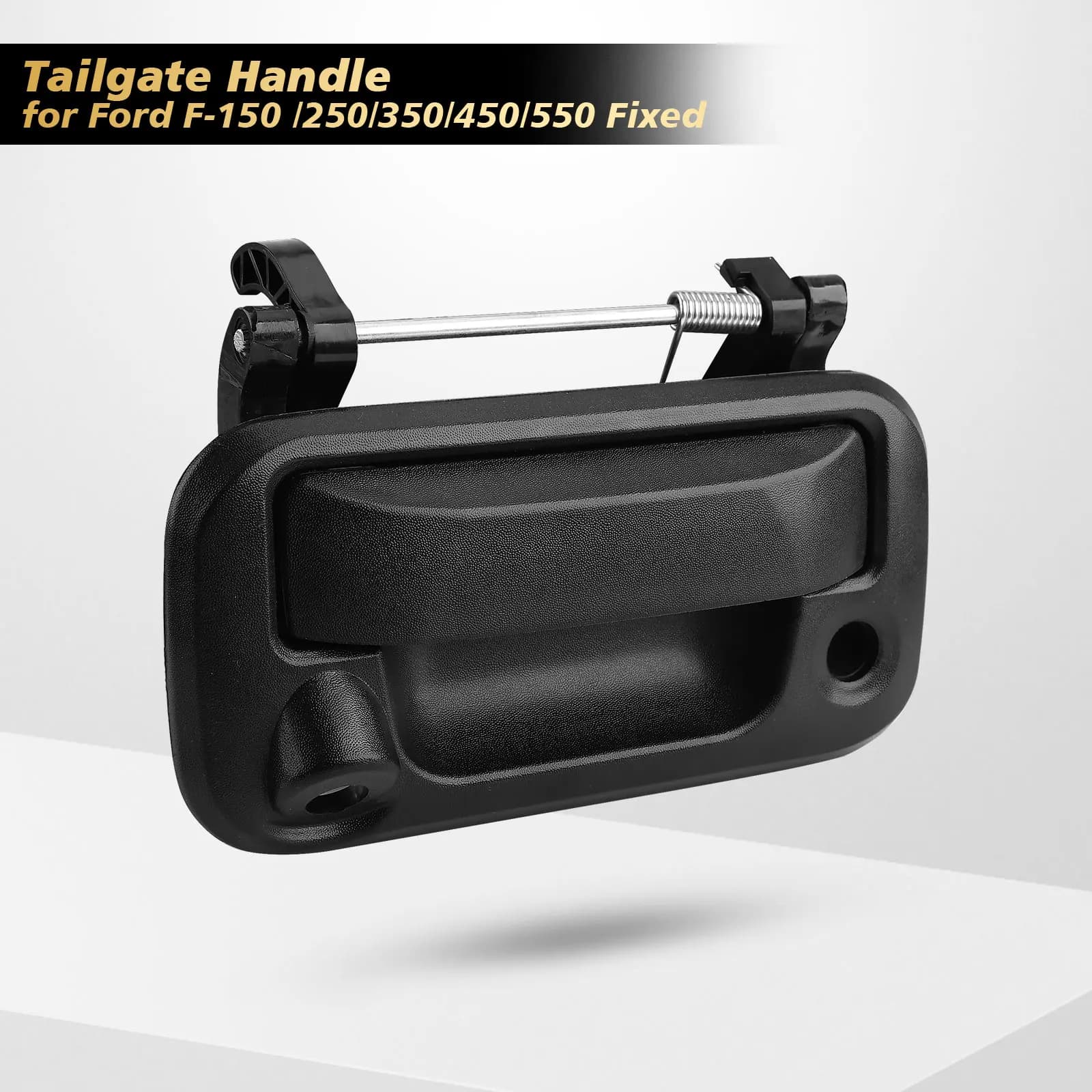 Maniglia Nera per Portellone Posteriore con Foro per Telecamera, Interruttore per Ford F250 F350 F150 F550 2004-2014 8L3Z-9943400-AC