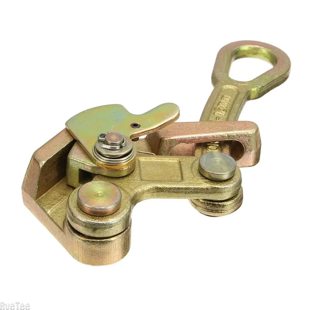 1 Ton Wire Cable Butter Clamp Multifunctional Electric Cable Grip Pulling Mini Carbon Steel Non-slip Lock Tool