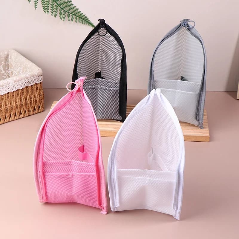 Borsa per il trucco da viaggio Borsa per pennelli per trucco in piedi Portapenne Borsa per riporre spazzolino Borsa da toilette impermeabile