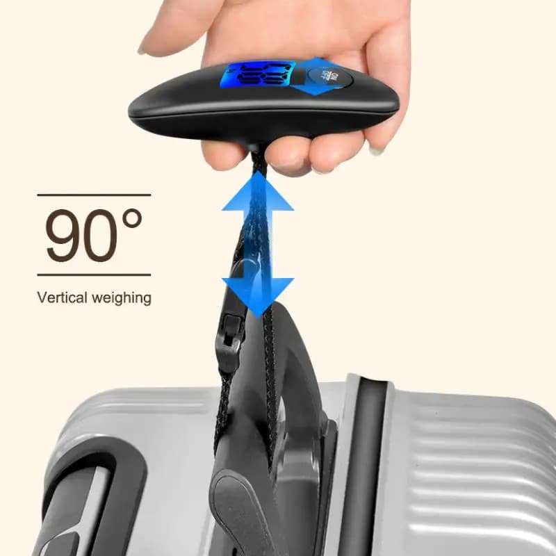 Bilancia per bagagli portatile da 10g-40kg Bilancia da viaggio digitale ad alta precisione con cintura in tessuto Bagagli elettronici digitali LCD