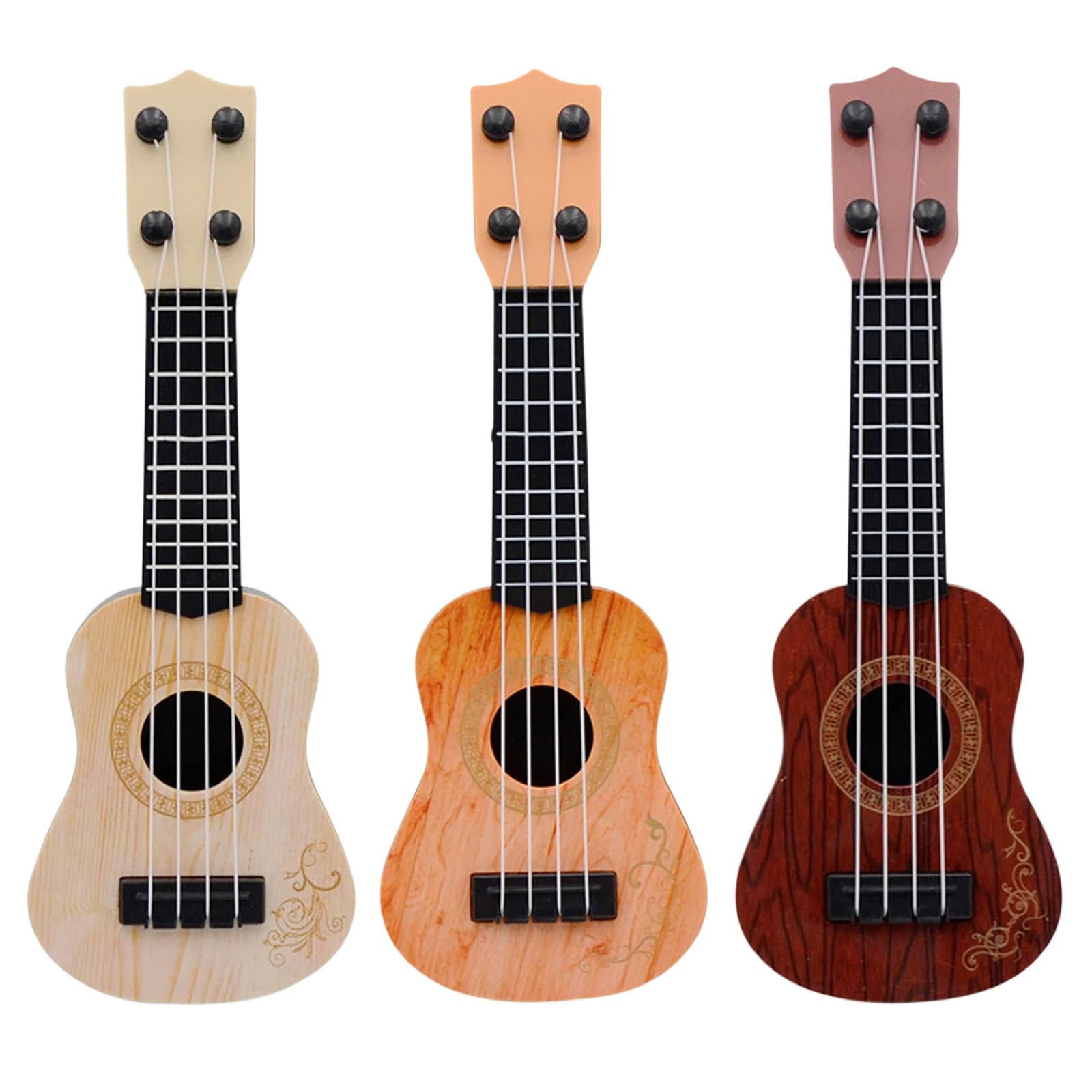 Strumento a corda classico per bambini Mini prima educazione Piccola chitarra Forniture per feste portatili regolabili per regali di festa per bambini