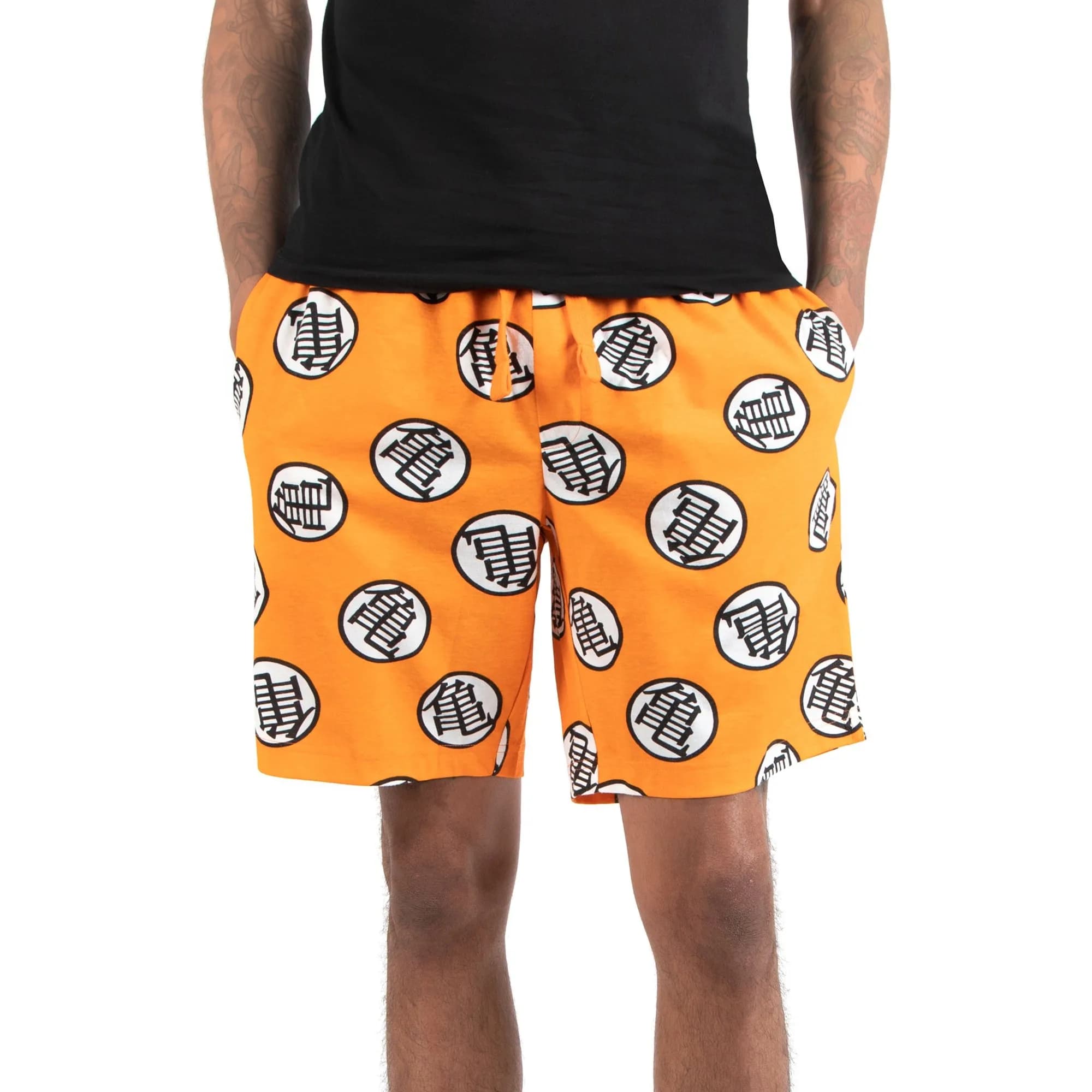 Bandai Dragon Ball Z Goku Symbol Orange swimsuit Gym Training Shorts for Adult Children Lightweight Summer Drying Beach Shorts