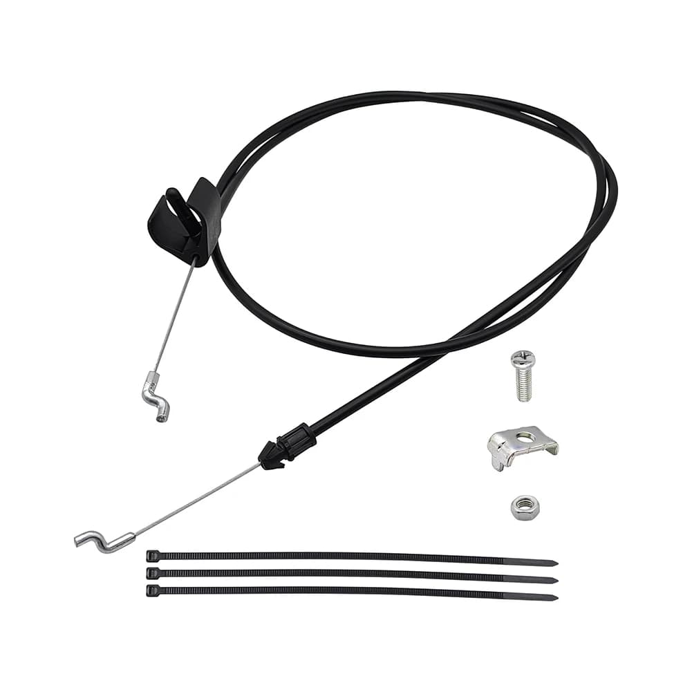 Engine Stop Cable for 22 Inch Lawn Mowers Model 1101366 Replacement with Casing Clamp and Ties for Secure and Stable Fitting