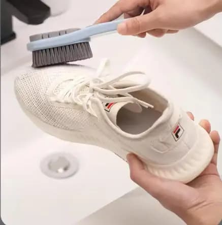 Spazzola per pulizia in silicone con setole morbide a doppia faccia Impugnatura ergonomica antigraffio per scarpe Scarpe da ginnastica Abbigliamento Indumenti Strumento domestico