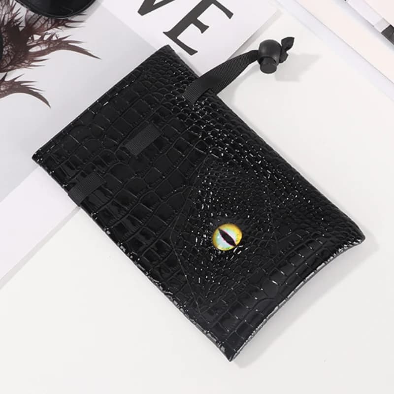 Borsa portaoggetti con coulisse in resistente pelle PU, perfetta per conservare dadi, carte dei tarocchi, carte oracolo, gioielli e monete, H0881