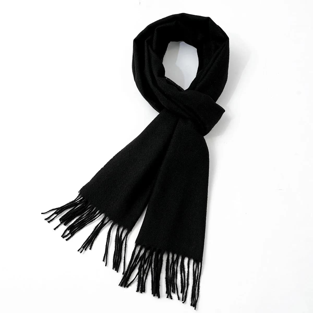 Sciarpa in cashmere tinta unita da uomo