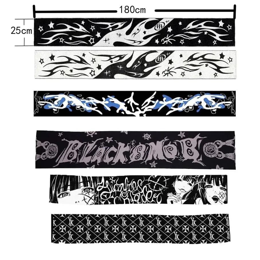 Y2K Men Printed Scarf Women's Winter Jacquard Flannel Tree Pattern High Quality Warm Cotton Business Style Shawls Scarves EMO
