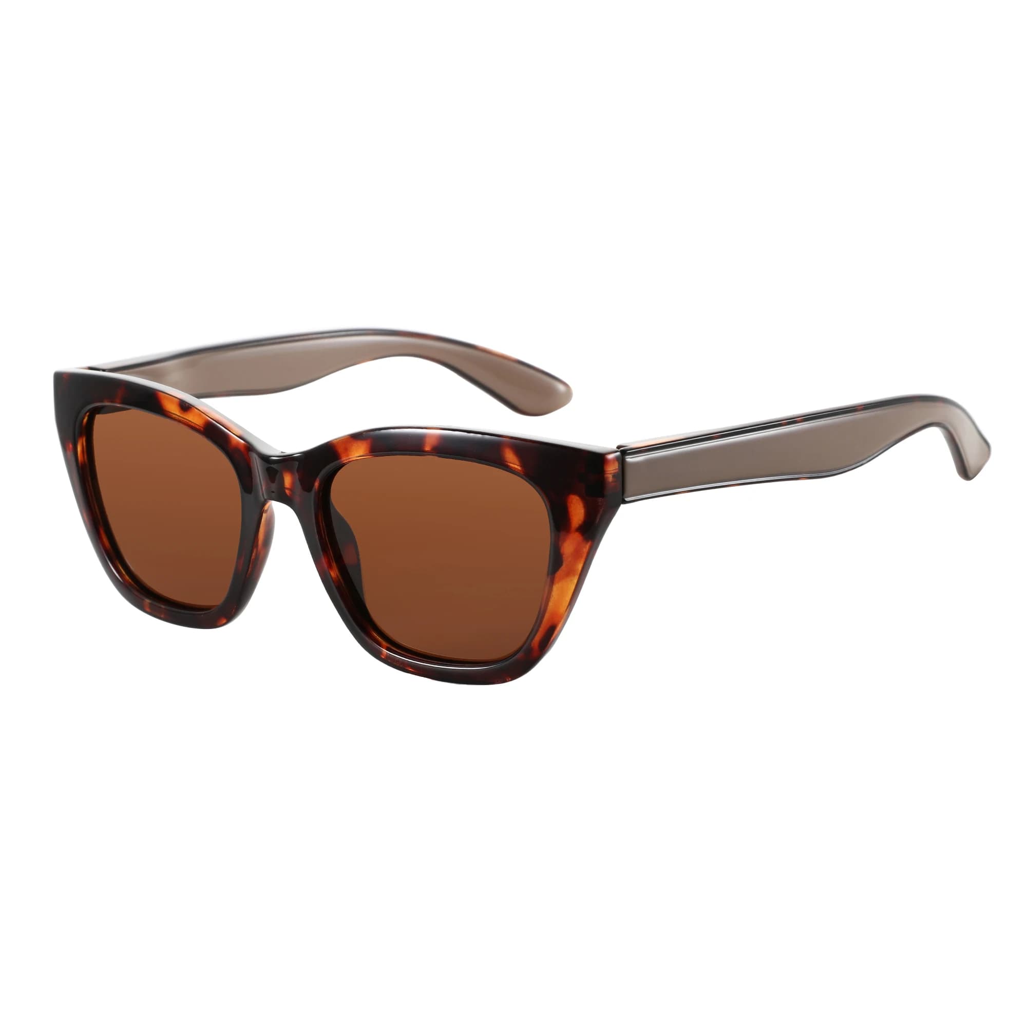 ZENOTTIC Square sunglasses with UV400 protection Polarized sunglasses with thick frame for women Shopping Gif