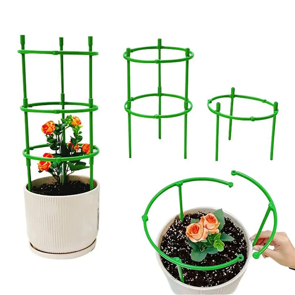 Support for semicircular plastic plants, fixing rod for bonsai, climbing screw poles, support for garden flower rings, for plant packages
