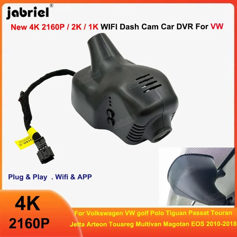 4K 2160P Wifi Auto Dvr Dash Cam Macchina Fotografica Per Volkswagen VW golf Polo Tiguan Passat Touran Jetta Arteon Touareg Multivan Magotan