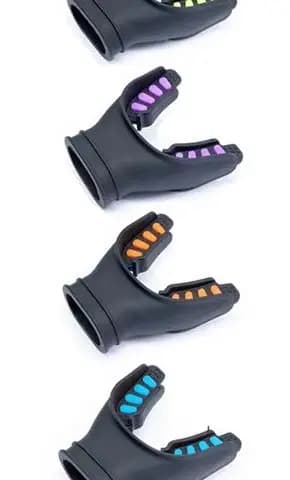 Scuba Diving Black Two-Color Skull Silicone Long Morse Mask Scuba Diving accessory with cord regulator