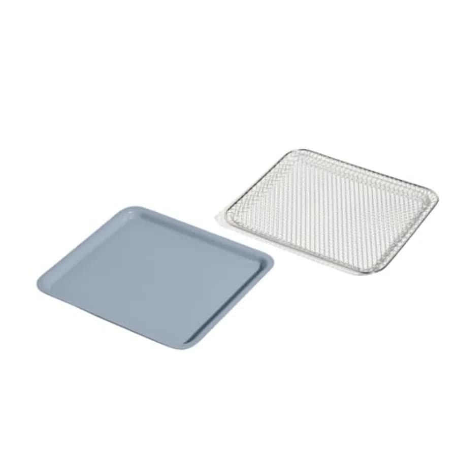 Kit Essenziale per Wonder Oven: Cestello Extra per Friggitrice ad Aria e Teglia Antiaderente con Rivestimento in Ceramica, Adatta al Forno, Ecologica