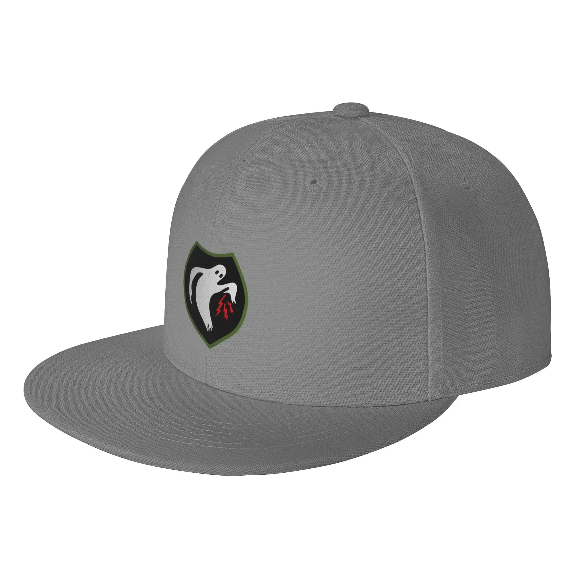 Fashion 23rd HQ Special Troops Ghost Army Emblem Flat Brim Sun Hat Park Stroll Women's Visors