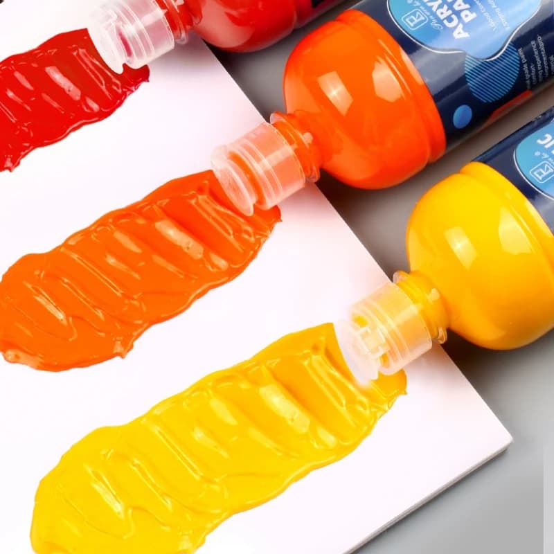12 Color Single Bottle 500ml Large Capacity Pigment Waterproof Non Fading Art Student Specific Painting Graffiti Acrylic Paints